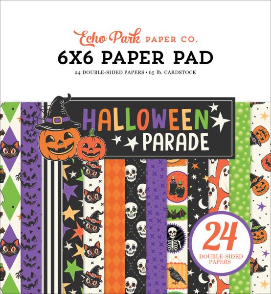Echo Park - Designpapier "Halloween Parade" Paper Pack 6x6 Inch - 24 Bogen