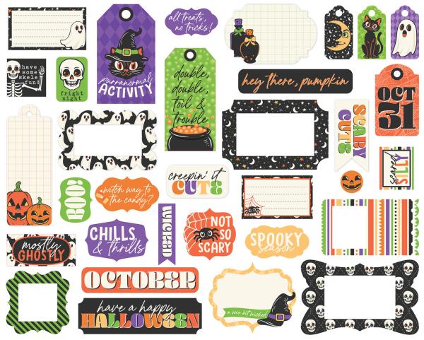Echo Park - Stanzteile & Anhänger "Halloween Parade" Frames & Tags 