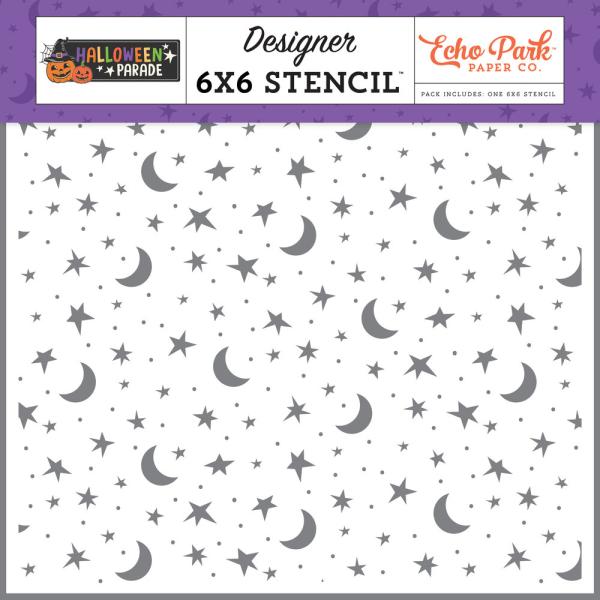 Echo Park - Schablone "Halloween Night Sky" Stencil 6x6 Inch