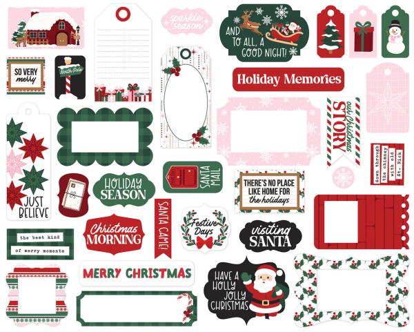 Echo Park - Stanzteile & Anhänger "North Pole Christmas" Frames & Tags 