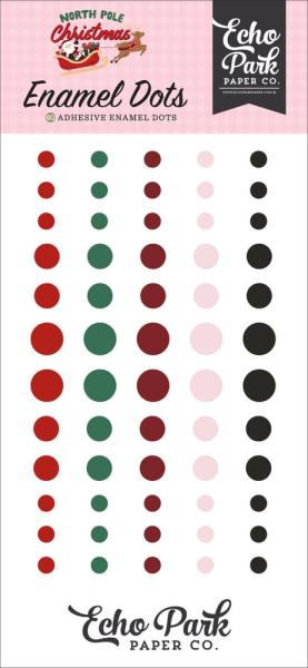 Echo Park - Enamel Dots "North Pole Christmas " 60 Stück