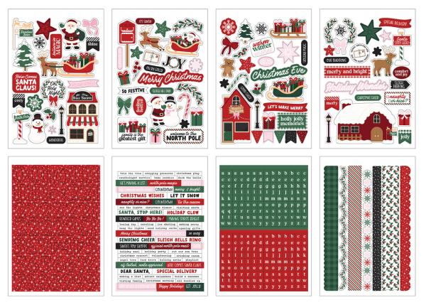 Echo Park - Aufkleber "North Pole Christmas" Sticker 