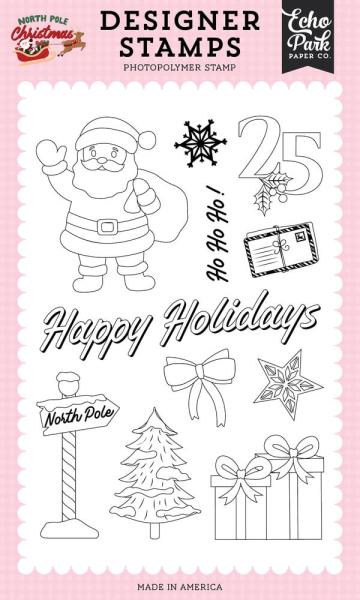 Echo Park - Stempelset "North Pole Sign" Clear Stamps