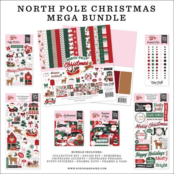 Echo Park - Komplettpaket "North Pole Christmas" Mega Bundle