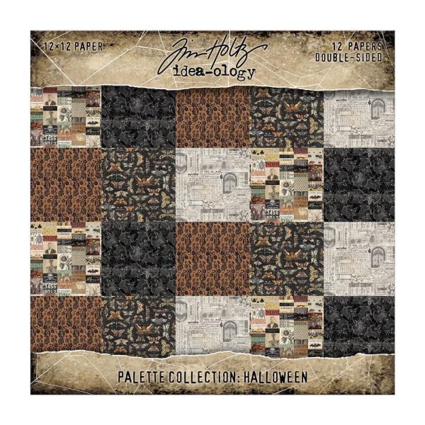 Idea-ology Palette Collection "Halloween" Paper Pack 12x12 Inch - 12 Bogen 