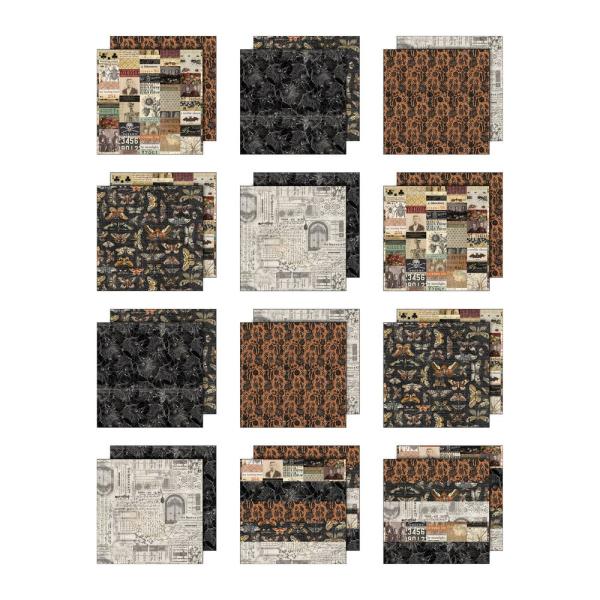 Idea-ology Palette Collection "Halloween" Paper Pack 12x12 Inch - 12 Bogen 