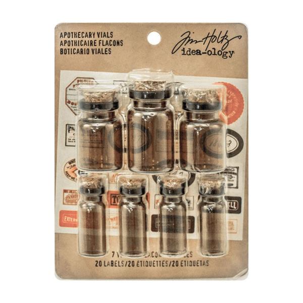 Tim Holtz - Idea-Ology - Apothecary Vials (7pcs)  "Halloween"