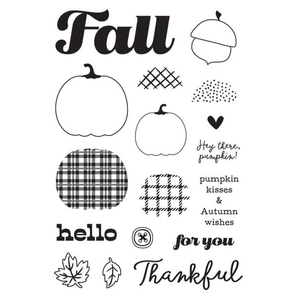 Simple Stories - Stempelset "Pumpkins & Plaid" Clear Stamps 