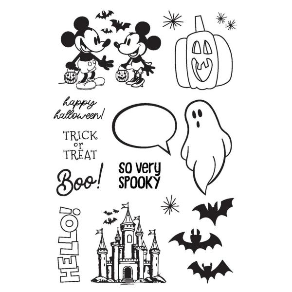 Simple Stories - Stempelset "Say Cheese Classic Mouse Halloween" Clear Stamps 