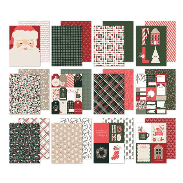 Simple Stories - Designpapier "Mistletoe & Holly" Paper Pack 6x8 Inch - 24 Bogen