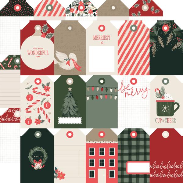Simple Stories - Collectors Essential Kit " Mistletoe & Holly" 12 Bogen Designpapier