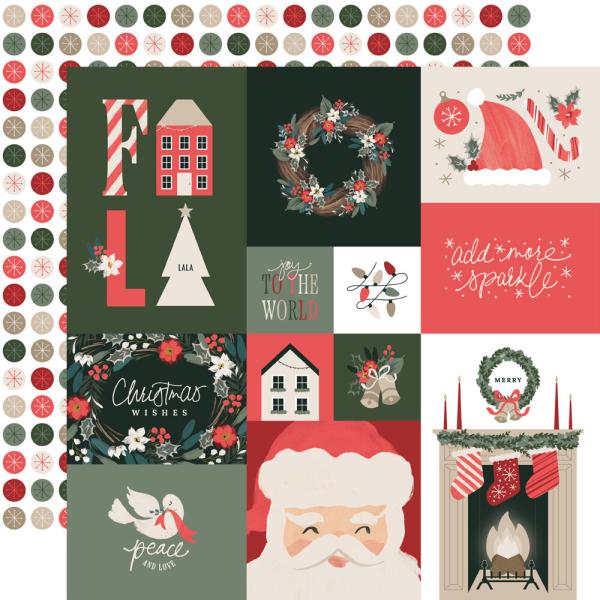Simple Stories - Collectors Essential Kit " Mistletoe & Holly" 12 Bogen Designpapier