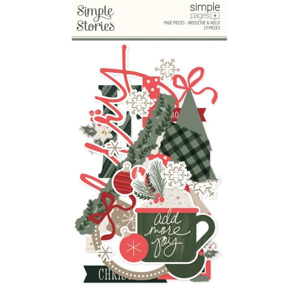 Simple Stories - Stanzteile "Mistletoe & Holly" Die Cuts