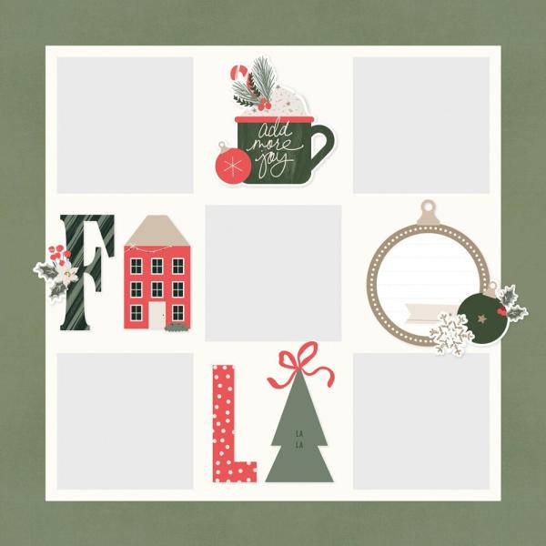 Simple Stories - Stanzteile "Mistletoe & Holly" Die Cuts