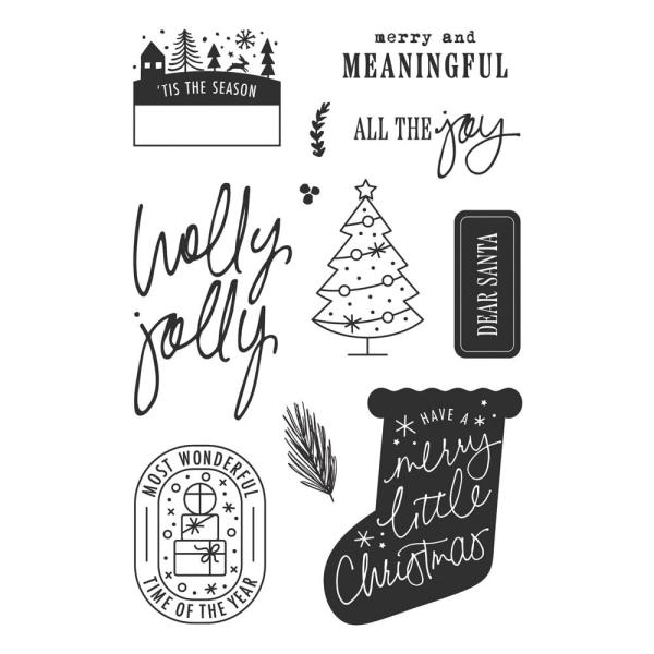 Simple Stories - Stempel "Mistletoe & Holly" Clear Stamps 
