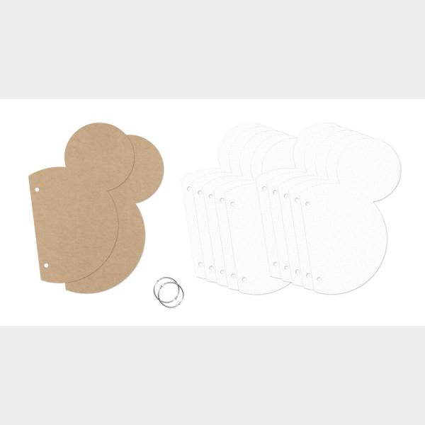 Simple Stories SN@P! Binder - Album 6x9 Inch - Mini Chipboard Album Mouse Ear 