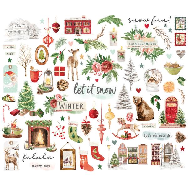 Simple Stories - Stanzteile "Simple Vintage Evergreen Memories"  Bits & Pieces 