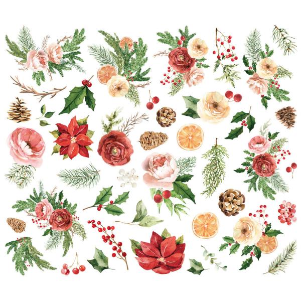 Simple Stories - Stanzteile "Simple Vintage Evergreen Memories" Floral Bits & Pieces 