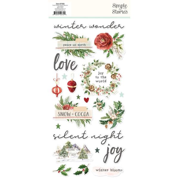 Simple Stories - Aufkleber "Simple Vintage Evergreen Memories" Foam Sticker