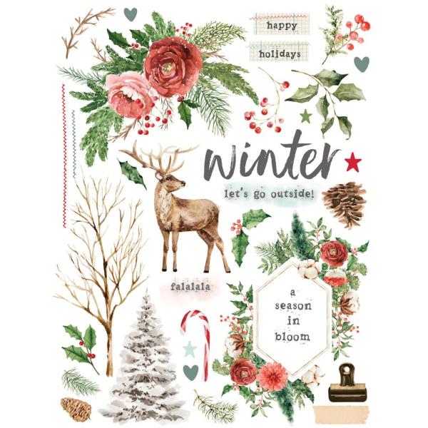 Simple Stories - Transfer Sticker "Simple Vintage Evergreen Memories" Rub Ons