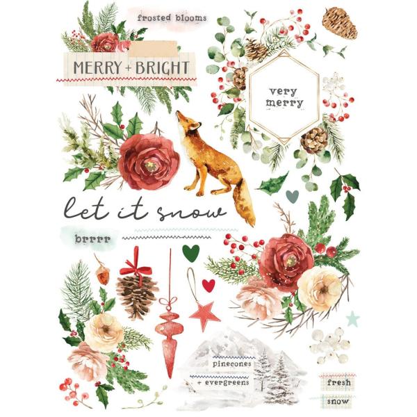 Simple Stories - Transfer Sticker "Simple Vintage Evergreen Memories" Rub Ons