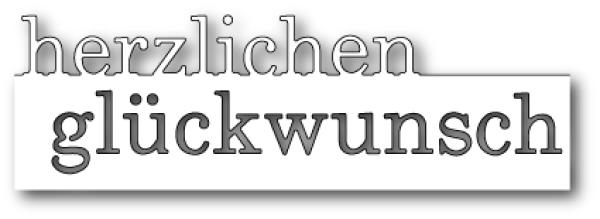 Memory Box Die - Grand Herzlichen Glückwunsch 