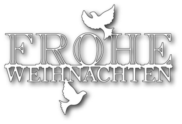 Memory Box Die - Peaceful Frohe Weihnachten 