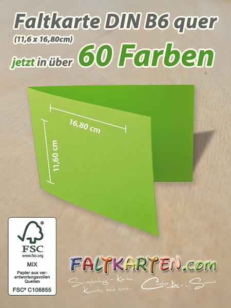 Doppelkarte - Faltkarte 240g/m² DIN B6 quer in bordeaux-rot