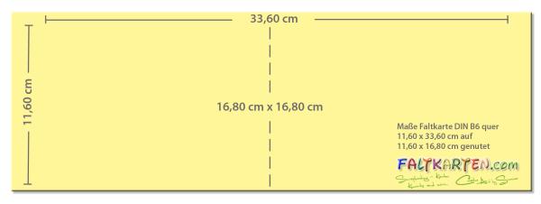 Doppelkarte - Faltkarte 210g/m² DIN B6 quer in struktur karibikblau