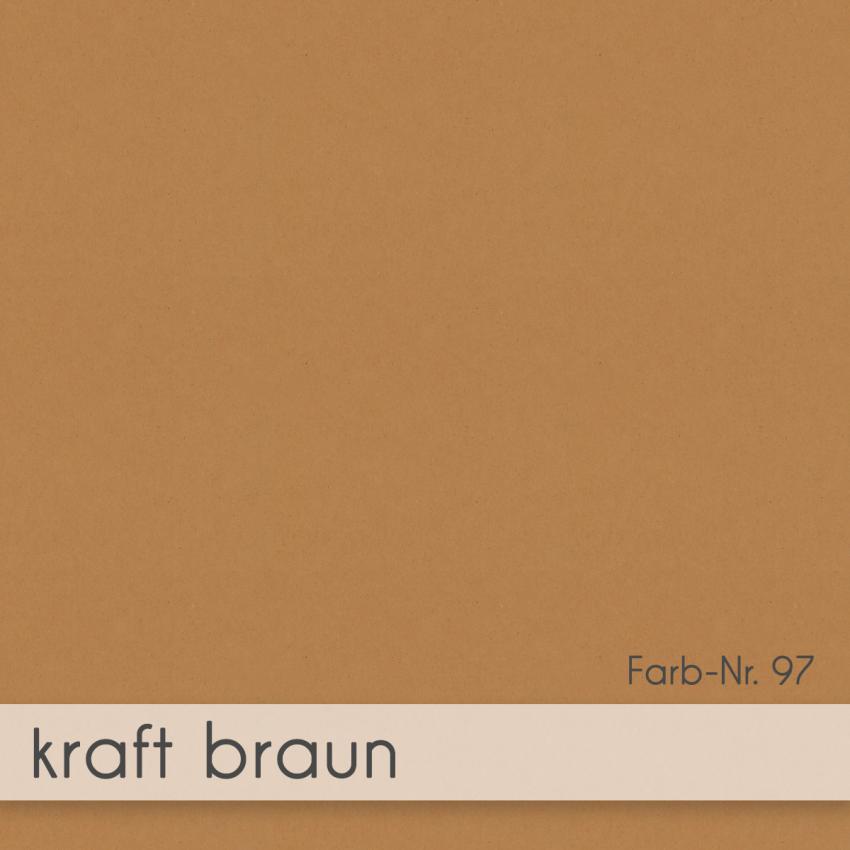 Faltkarte DIN A6 mit Briefumschlag DIN C6 in kraft braun