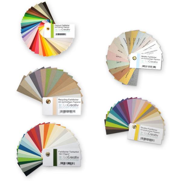 Sonderfarffächer 4 Farben Muster