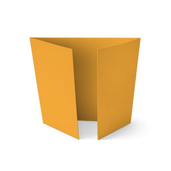 Altarfalz-Karte quadratisch (14,8x14,8cm) 240g/m² in altgold