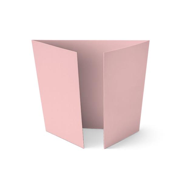Altarfalz-Karte quadratisch (14,8x14,8cm) 240g/m² in babypink