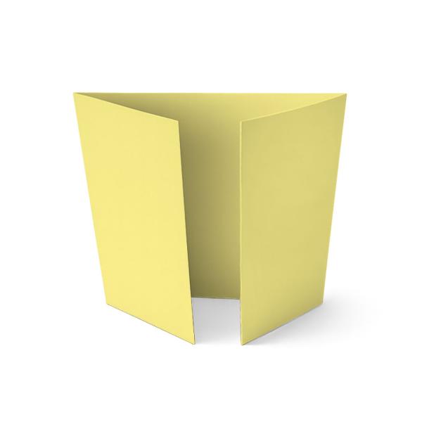 Altarfalz-Karte quadratisch (14,8x14,8cm) 240g/m² in gelb