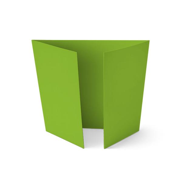 Altarfalz-Karte quadratisch (14,8x14,8cm) 240g/m² in grasgrün