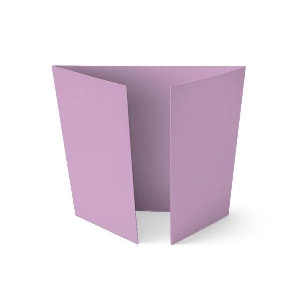 Altarfalz-Karte quadratisch (14,8x14,8cm) 240g/m² in lavendel