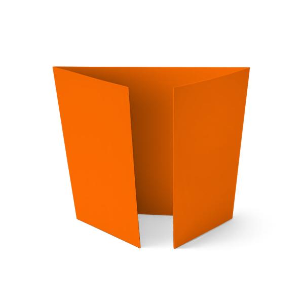 Altarfalz-Karte quadratisch (14,8x14,8cm) 240g/m² in orange