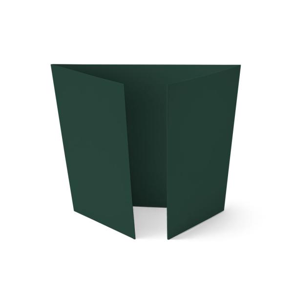 Altarfalz-Karte quadratisch (14,8x14,8cm) 225g/m² in samtgrün