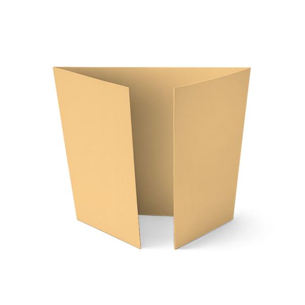 Altarfalz-Karte quadratisch (14,8x14,8cm) 240g/m² in sandgelb