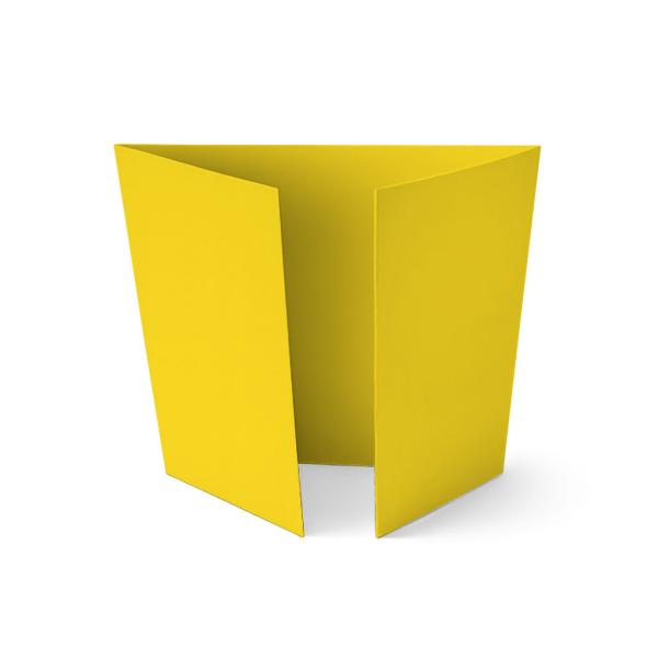 Altarfalz-Karte quadratisch (14,8x14,8cm) 240g/m² in sonnengelb