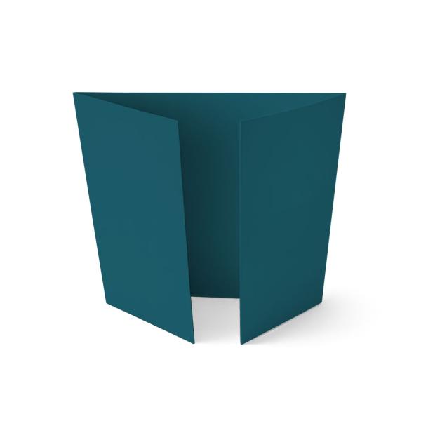 Altarfalz-Karte quadratisch (14,8x14,8cm) 225g/m² in tiefseeblau