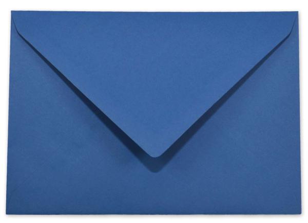 Briefumschläge - Briefhüllen in blau, DIN B6 120g/m² oF, Nassklebung