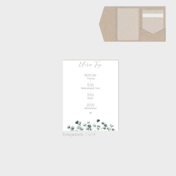 Einlegekarten-Bundle "Geometric Eukalyptus" B6