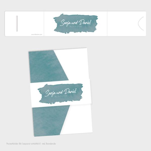 Banderole B6 für Pocketfold Karte