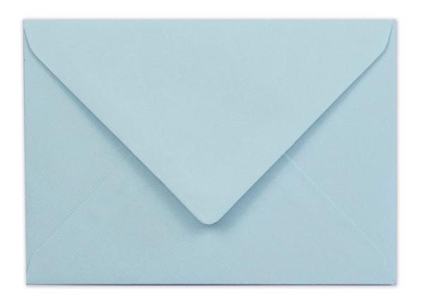 Briefumschlag DIN B6 100g/m² oF Nassklebung in struktur himmelblau