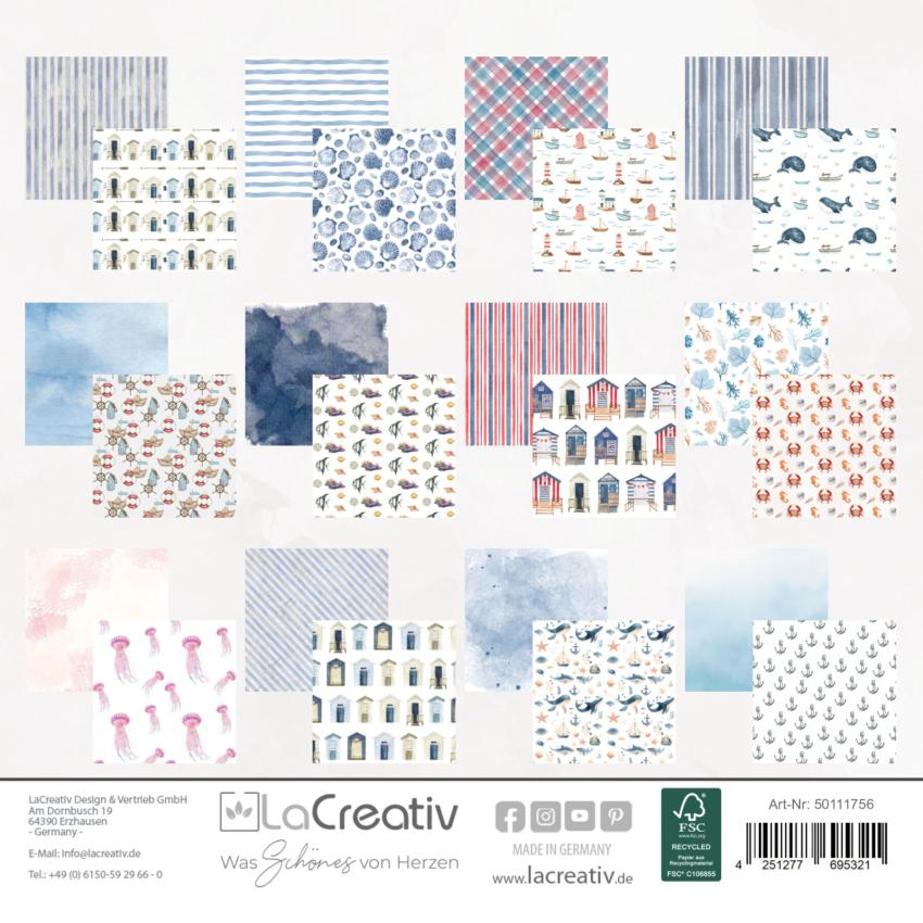 LaCreativ - Designpapier "Liebe zum Meer" Paper Pack 6x6" - 24 Bogen