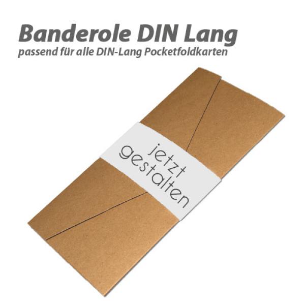 Banderole DIN Lang für Pocketfold Karte
