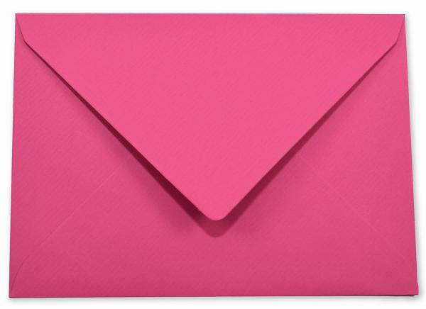 Briefumschläge - Briefhüllen in struktur pink, DIN A5 90g/m² oF, Nassklebung