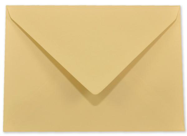 Briefumschlag DIN C6 120g/m² oF Nassklebung in sandgelb