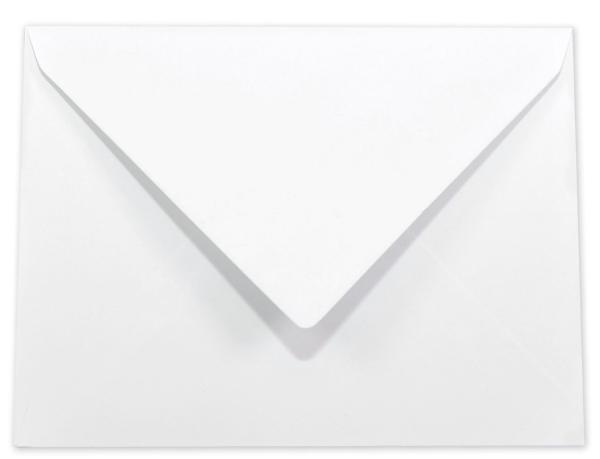 Briefumschläge - Briefhüllen in seidenweiss, DIN C6 100g/m² oF, Nassklebung